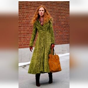 Elegant Green Long Coat